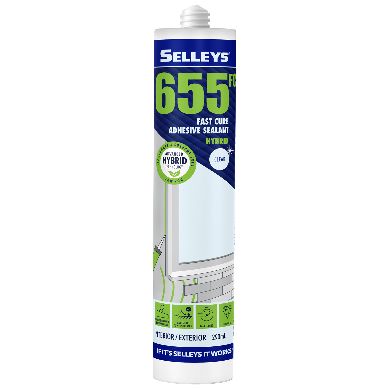 Selleys 655FC Fast Cure Adhesive Sealant